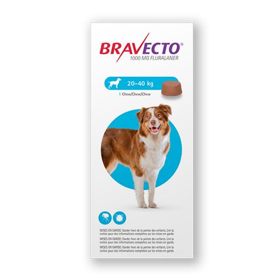 Poza cu Bravecto 20-40 kg 1000 mg