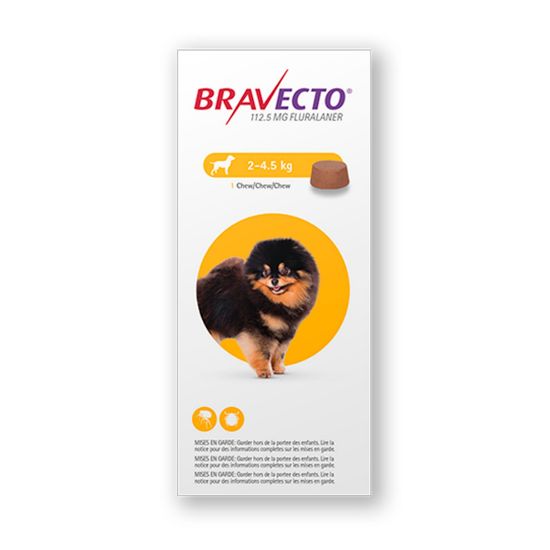 Poza cu Bravecto 2-4,5 kg  112,5 mg