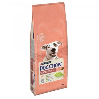 Poza cu Dog Chow Adult Sensitive cu somon 14 kg