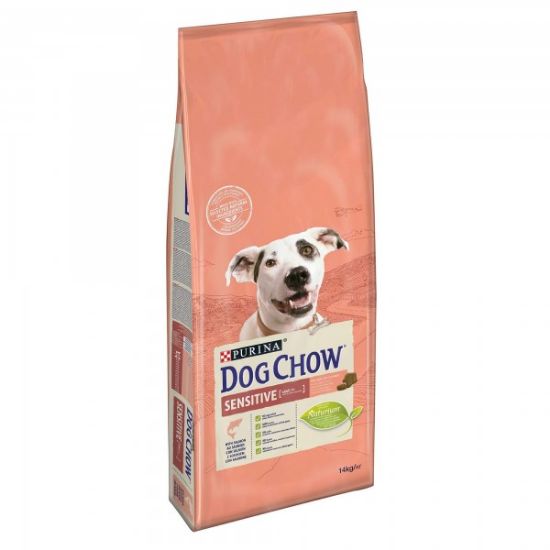 Poza cu Dog Chow Adult Sensitive cu somon 14 kg