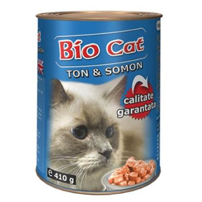 Poza cu Conserva Bio cat 410 g cu ton si somon