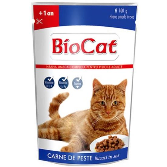 Poza cu Plic Bio cat pisica peste 100 g