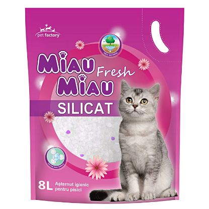 Poza cu Nisip Silicat Miau 8 L