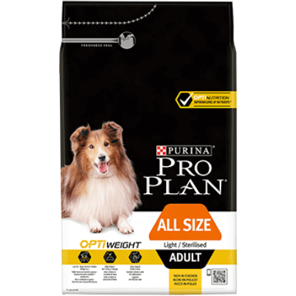 Poza cu PURINA PRO PLAN ADULT Light / Sterilised Toate Taliile cu OPTIWEIGHT si bogata in pui 14 kg