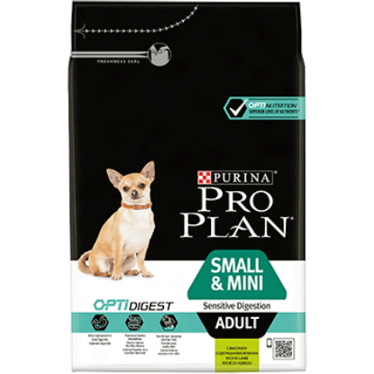 Poza cu PURINA PRO PLAN ADULT Talie Mica si Foarte Mica cu Digestie Sensibila, cu OPTIDIGEST si bogata in carne de miel 7 kg