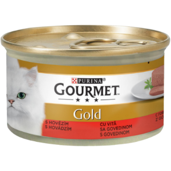 Poza cu Purina Gourmet Gold, pate, Vită, 85 g