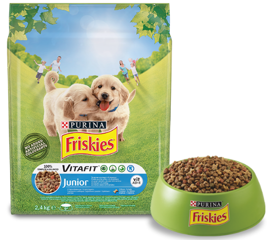 Poza cu Friskies Junior VitaFit cu Pui și Legume 8 kg