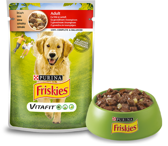 Poza cu Friskies VitaFit cu Vită și Cartofi în Sos 100 g