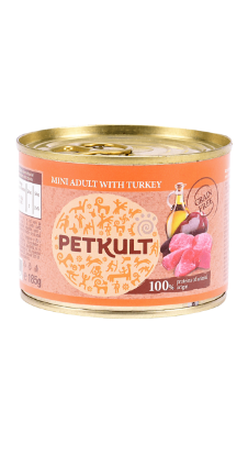 Poza cu Petkult Grain Free Mini  Mini Adult Curcan 185 G