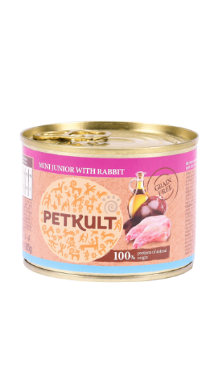 Poza cu Petkult Grain Free Mini  Mini Junior Iepure 185 G