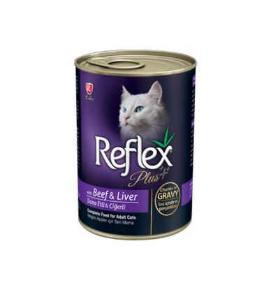 Poza cu Hrana umeda pentru pisici Reflex Plus Cat, Vita si Ficat in Sos, 400g