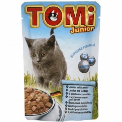 Poza cu Tomi Cat Junior cu Pui 100 g