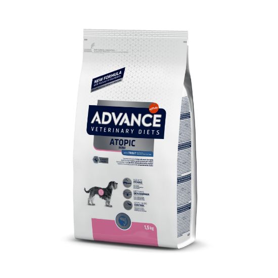 Poza cu  Advance Câine – Atopic Mini – Dietă dermatologică 1,5 kg