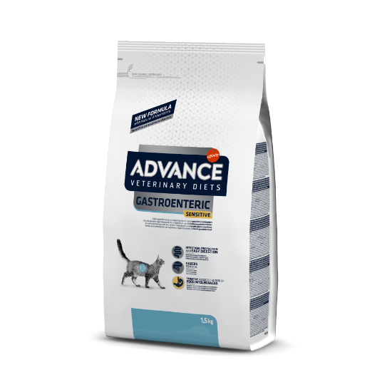 Poza cu Advance Pisică – Gastroenteric Sensitive – Dietă pentru probleme gastroenterice 1,5 kg