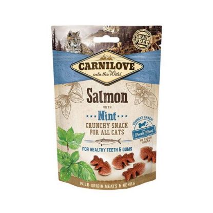 Poza cu Carnilove Cat Crunchy Snack Salmon with Mint 50 g