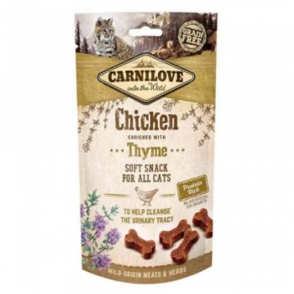 Poza cu Carnilove Cat Semi Moist Snack Chicken with Thyme 50 g