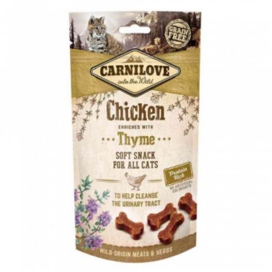 Poza cu Carnilove Cat Semi Moist Snack Chicken with Thyme 50 g