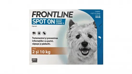 Poza cu Frontline Spot On Caine S (2-10 kg) - 1 Pipeta Antiparazitara (fipronil)