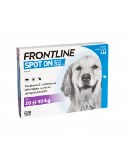 Poza cu Frontline Spot On L (20-40 kg) - 1 Pipeta Antiparazitara (Fipronil)