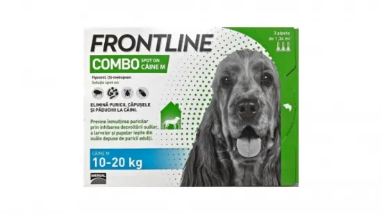 Poza cu Frontline Combo M (10-20 kg) - 1 Pipeta antiparazitara