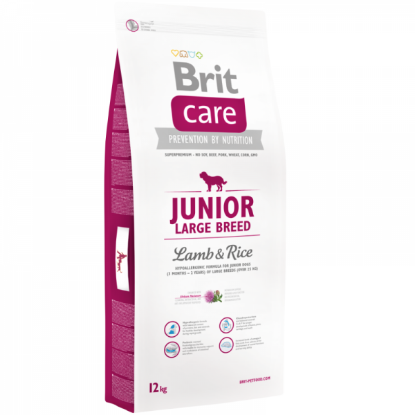 Poza cu Hrana uscata pentru caini Brit Care Junior Large Breed cu miel si orez 12 kg