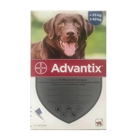 Poza cu Advantix Caini 25 - 40 kg, 1 pipeta