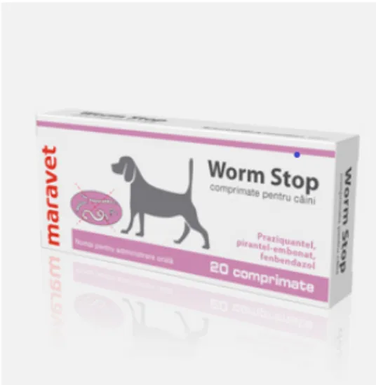 Poza cu Deparazitare interna pentru caini Worm Stop , 1 capsula