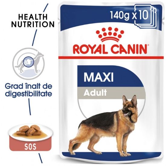 Poza cu Royal Canin Maxi Adult hrana umeda caine 140 g