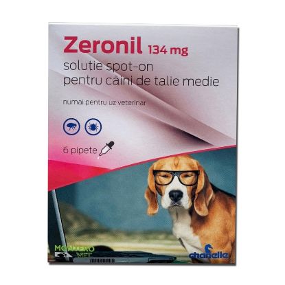 Poza cu Pipeta antiparazitare caini, Zeronil, 134 mg  10 – 20 kg