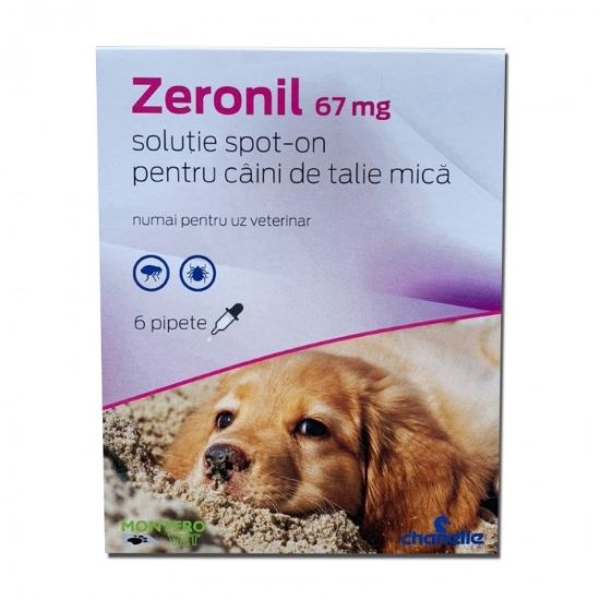 Poza cu Pipete antiparazitare caini, Zeronil, 67 mg , 2 - 10 kg